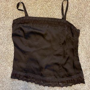 Silky black camisole